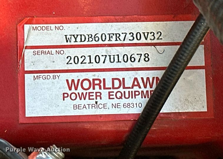 image for item LK9694 Worldlawn Diamondback  ZTR lawn mower