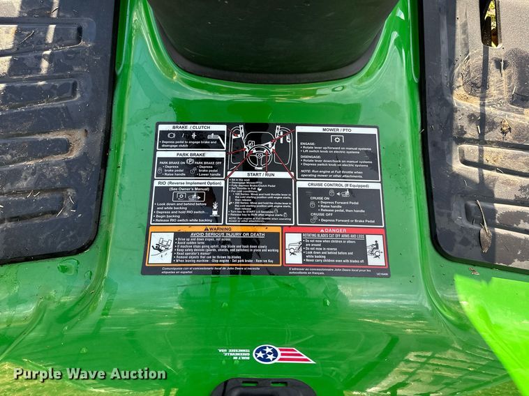 image for item LK9695 2019 John Deere E170  lawn mower