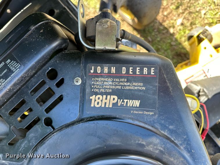 image for item LK9699 John Deere SST18  lawn mower