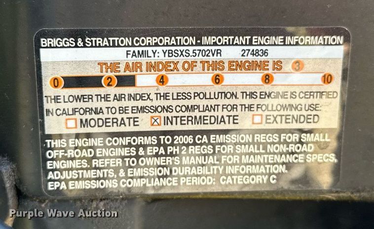 image for item LK9699 John Deere SST18  lawn mower