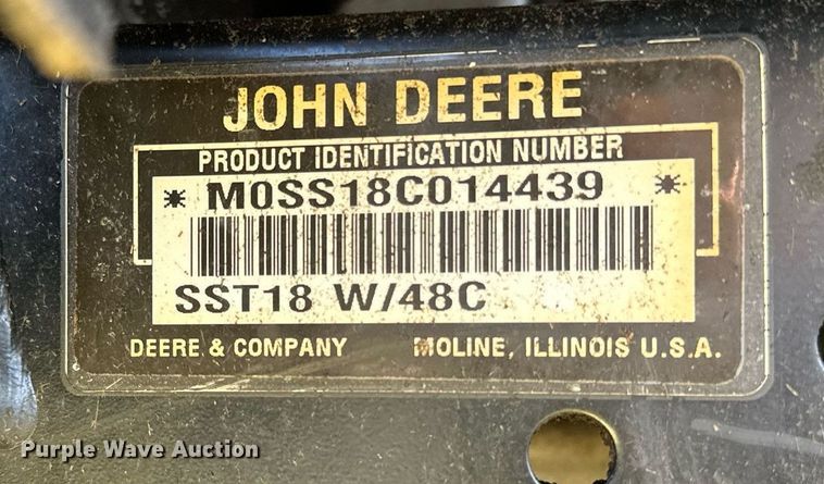 image for item LK9699 John Deere SST18  lawn mower