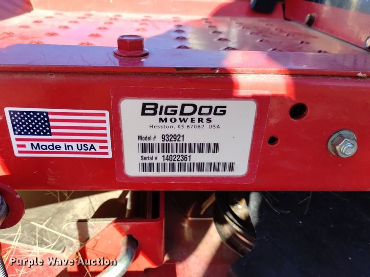 image for item LN9909 Bigdog Alpha MP  ZTR lawn mower