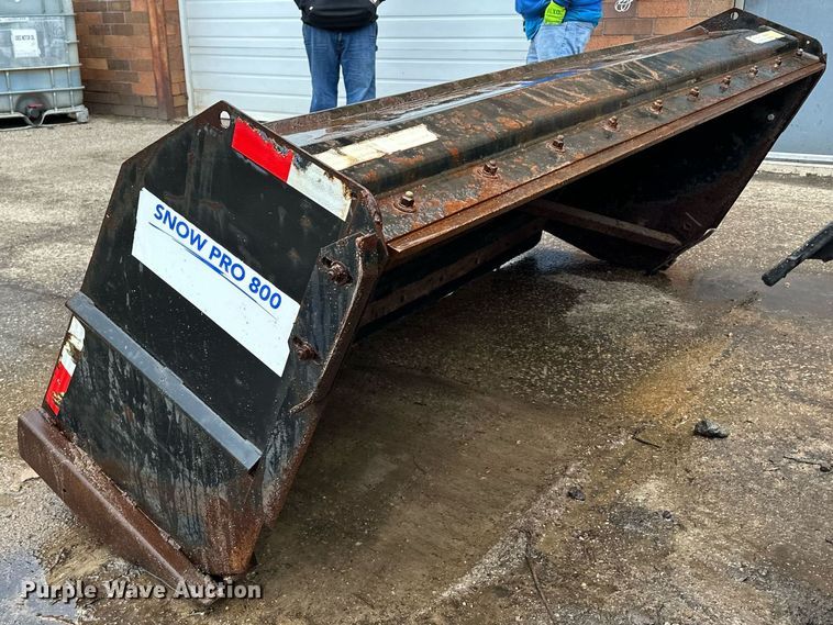 image for item LO9457 Precision Manufacturing  Snow Pro 800 skid steer snow pusher