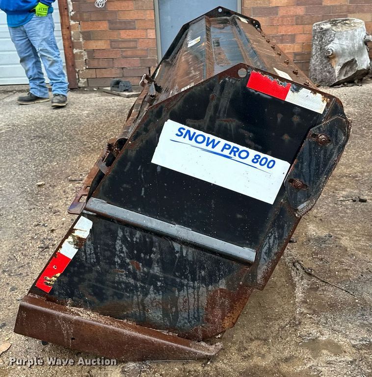 image for item LO9457 Precision Manufacturing  Snow Pro 800 skid steer snow pusher