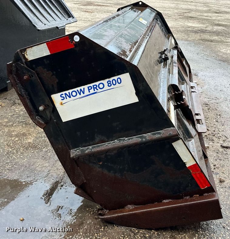 image for item LO9457 Precision Manufacturing  Snow Pro 800 skid steer snow pusher