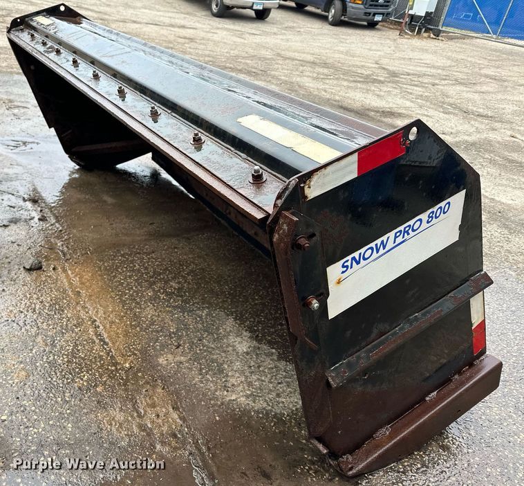 image for item LO9457 Precision Manufacturing  Snow Pro 800 skid steer snow pusher