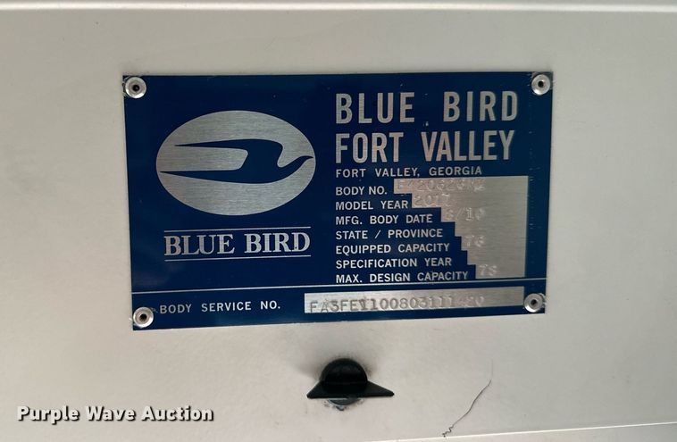 image for item LO9462 2011 Blue Bird All American FE  school bus