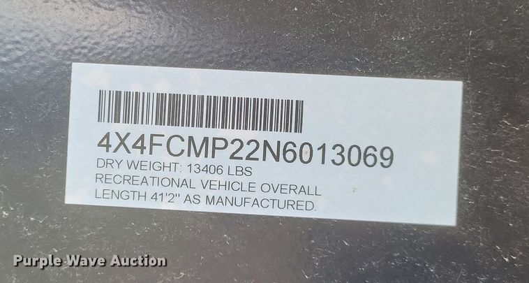 image for item MI9880 2022 Columbus 382FB  camper