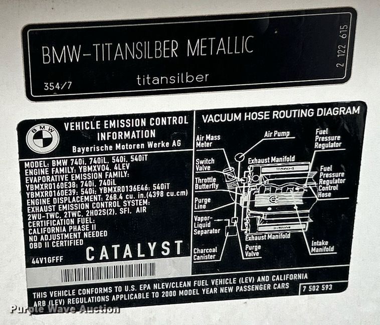 image for item NE9646 2000 BMW 540i