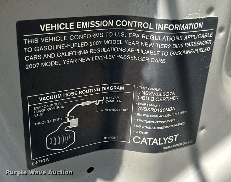 image for item NI9671 2007 Infiniti G35