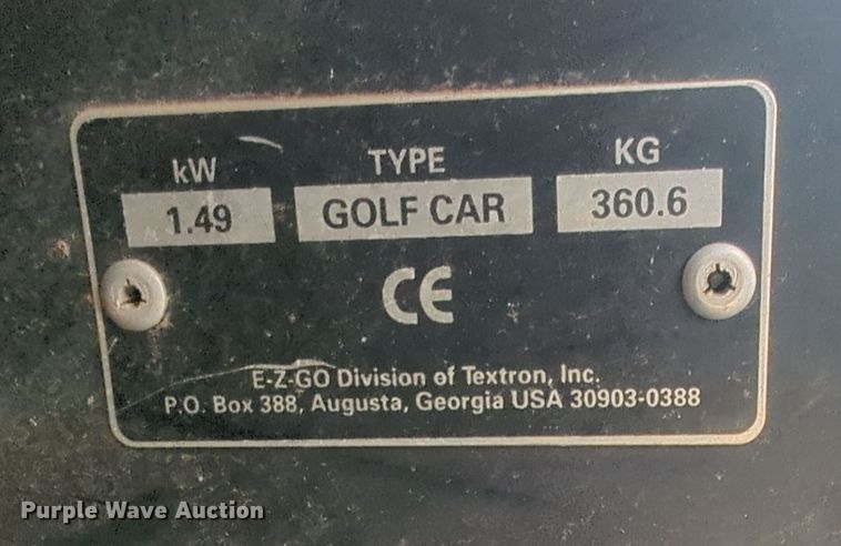 image for item OD9122 EZGO Textron golf cart