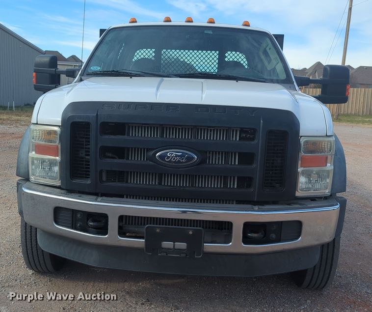 image for item OD9137 2008 Ford F450 Super Duty  Crew Cab flatbed truck