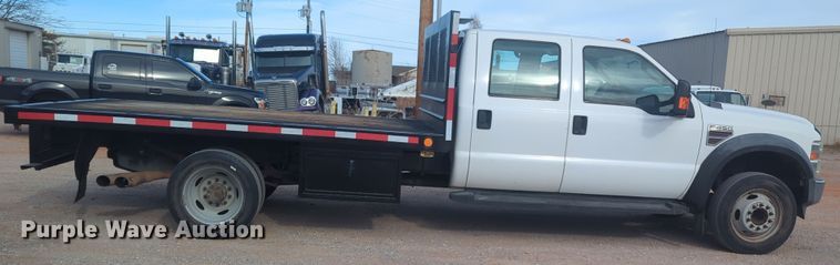 image for item OD9137 2008 Ford F450 Super Duty  Crew Cab flatbed truck