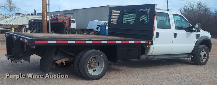 image for item OD9137 2008 Ford F450 Super Duty  Crew Cab flatbed truck
