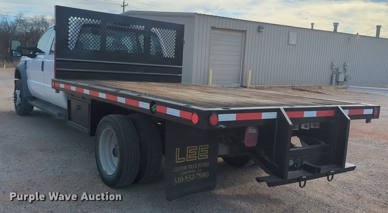 image for item OD9137 2008 Ford F450 Super Duty  Crew Cab flatbed truck