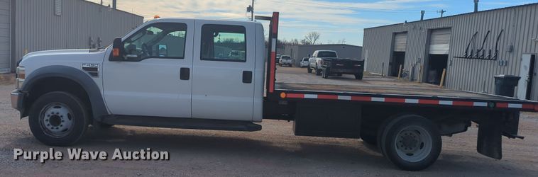 image for item OD9137 2008 Ford F450 Super Duty  Crew Cab flatbed truck