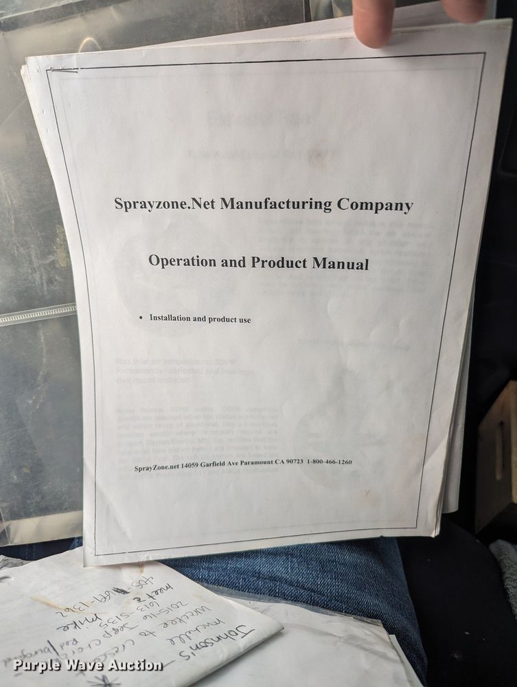 image for item OD9138 Sprayzone SZ-TSBF 500 SE  paint booth