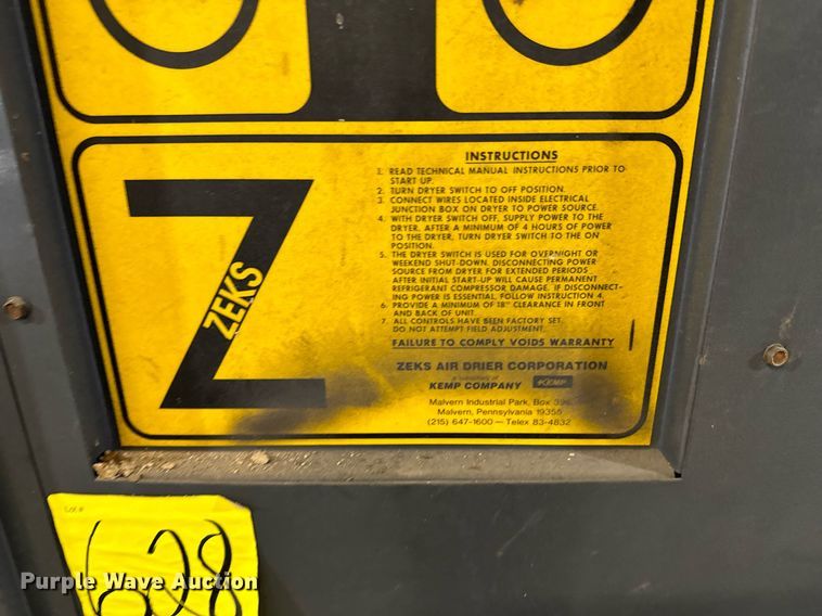 image for item OD9861 Zeks 500HSBA400  air drier