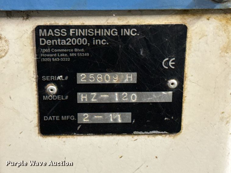 image for item OD9864 2011 Mass Finishing HZ-120  centrifugal barrel finishing machine