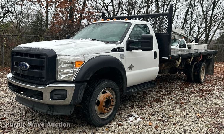 image for item OF9218 2014 Ford F550 Super Duty  dump flatbed truck