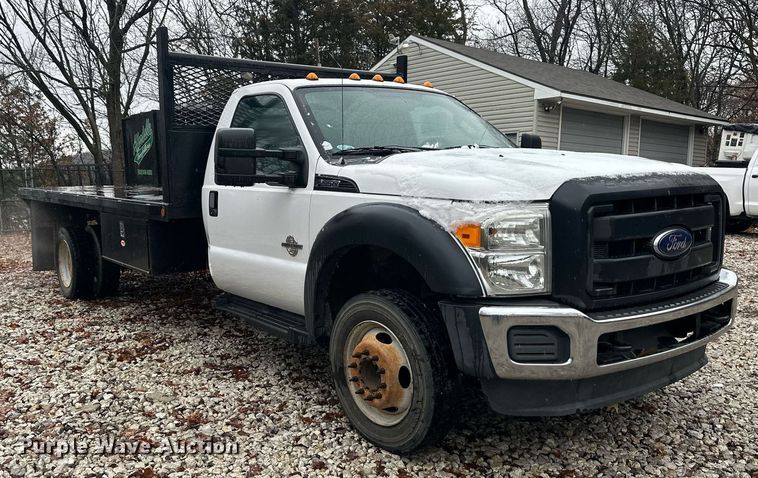 image for item OF9218 2014 Ford F550 Super Duty  dump flatbed truck