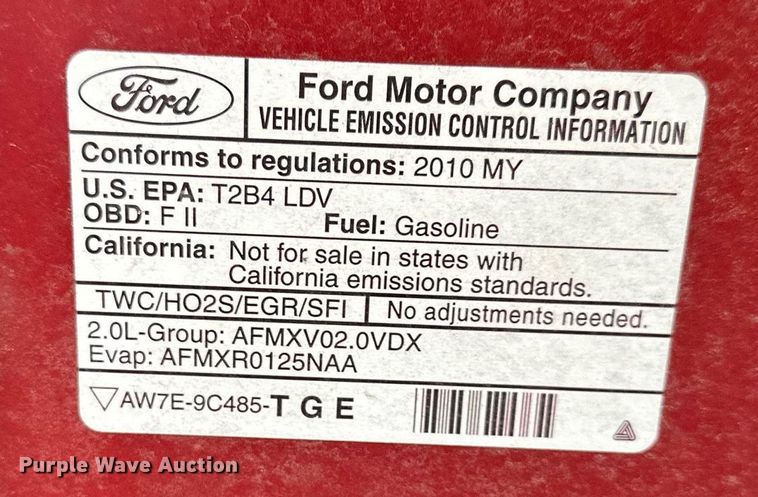 image for item OF9223 2010 Ford Focus