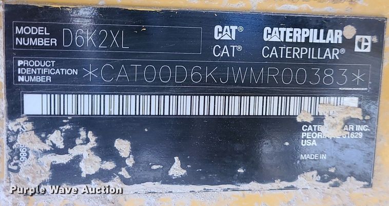 image for item DN8264 2014 Caterpillar D6K2 XL  dozer