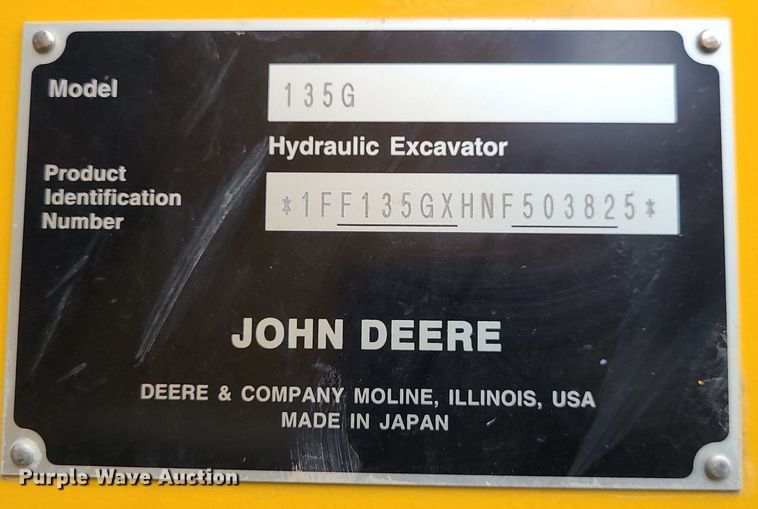 image for item DN8266 2022 John Deere 135G  excavator