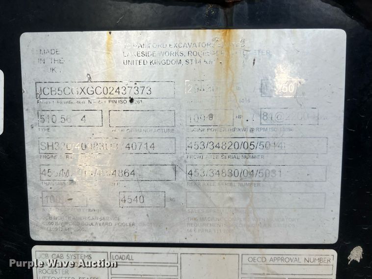 image for item DQ2347 2016 JCB 510-56  telehandler