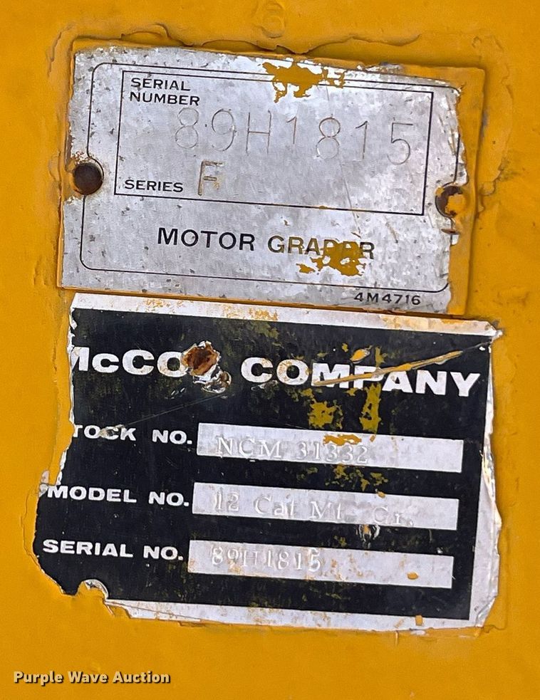 image for item EI0573 1973 Caterpillar  motor grader