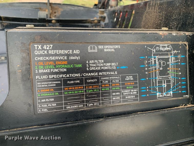 image for item KX9784 2015 Toro TX-427  compact utility loader