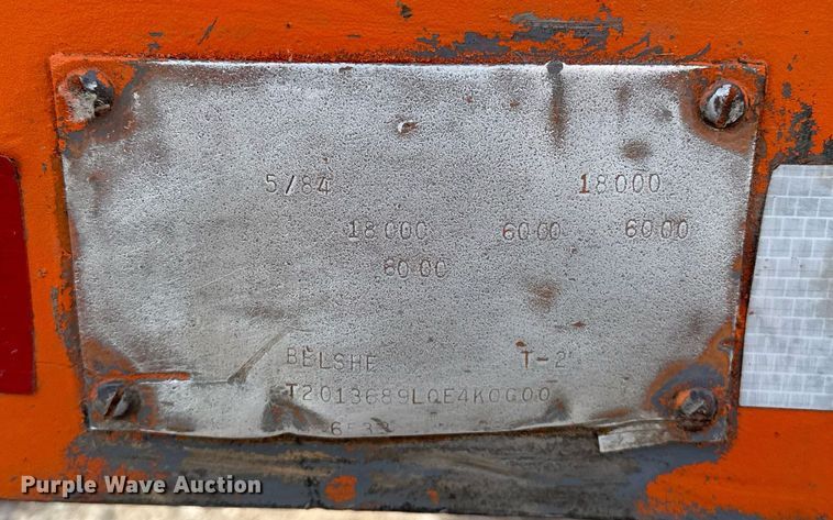 image for item LK9733 1984 Belshe T-2(3A)  equipment trailer