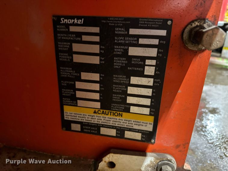 image for item LO9445 Snorkel S1930  scissor lift