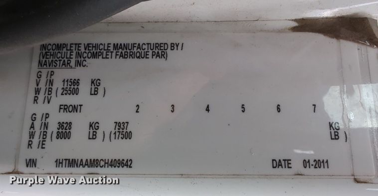 image for item LY9503 2012 International DuraStar 4300  chipper truck