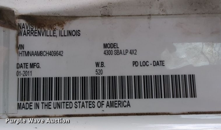 image for item LY9503 2012 International DuraStar 4300  chipper truck