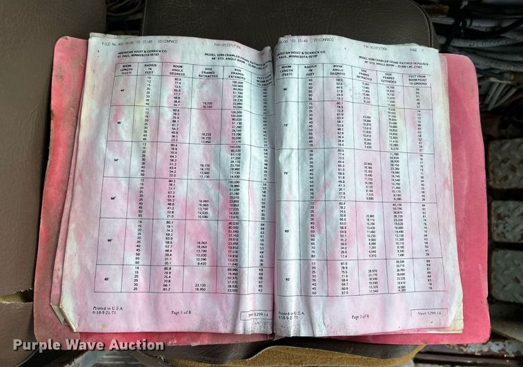 image for item NE9682 1970 American 5299  crane