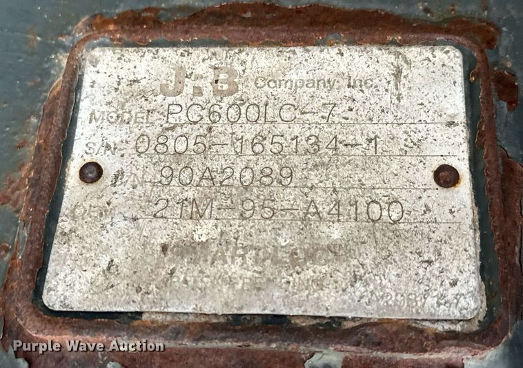 image for item NI9698 JRB PC600LC-7  excavator quick coupler