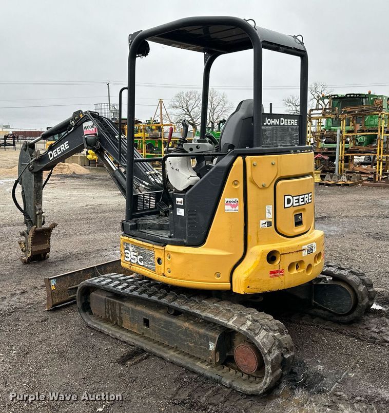 image for item NI9717 2015 John Deere 35G  mini excavator
