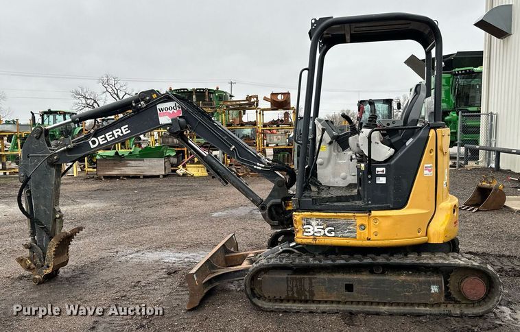 image for item NI9717 2015 John Deere 35G  mini excavator