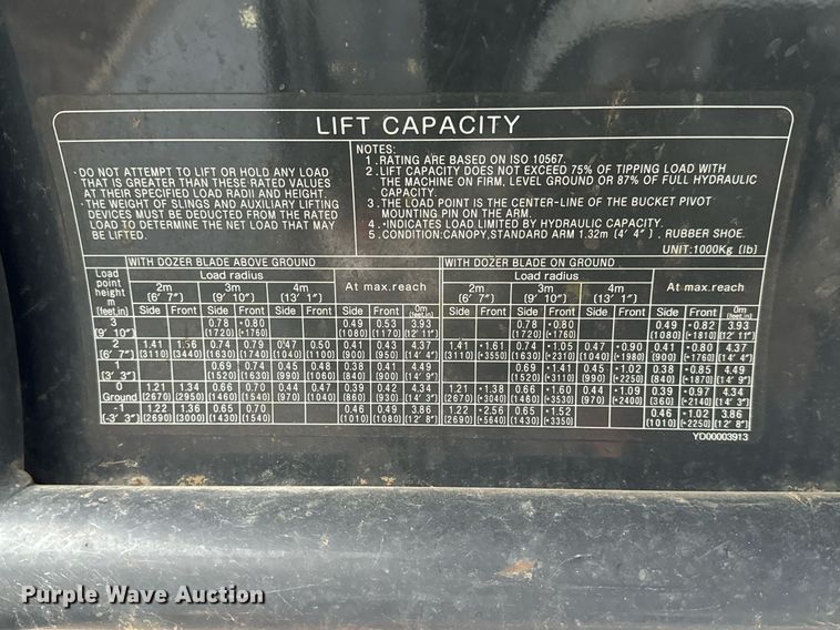 image for item NI9717 2015 John Deere 35G  mini excavator