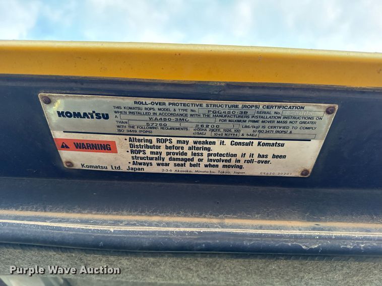 image for item NM9223 1999 Komatsu  WA450 wheel loader