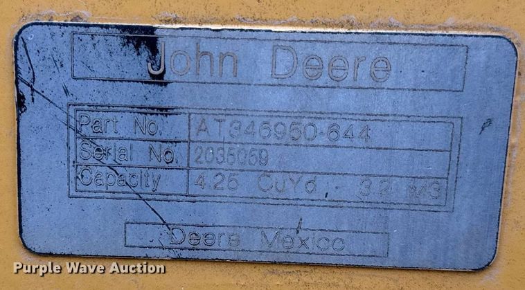 image for item NM9225 2011 John Deere 644K wheel loader