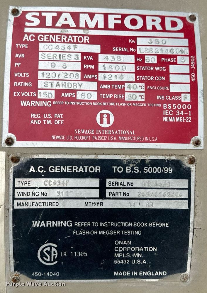 image for item NM9228 Cummins generator