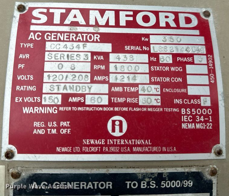image for item NM9228 Cummins generator