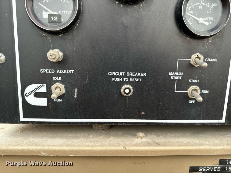 image for item NM9228 Cummins generator