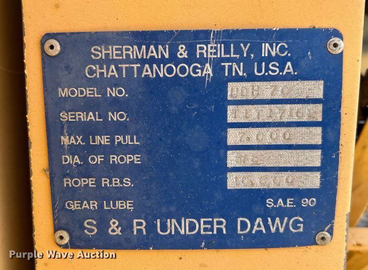 image for item OM9249 S & R Under Dawg DDB70  cable puller