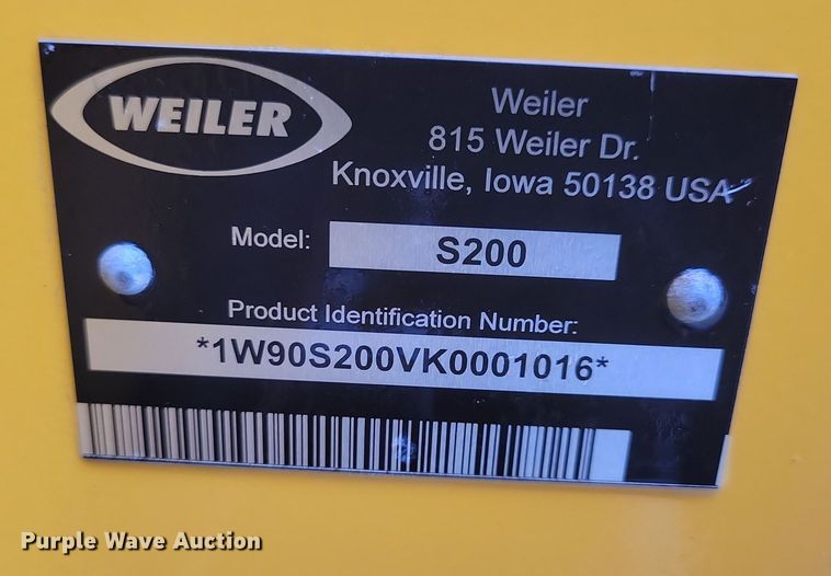 image for item DL7821 2019 Weiler S200 soil stabilizer / reclaimer