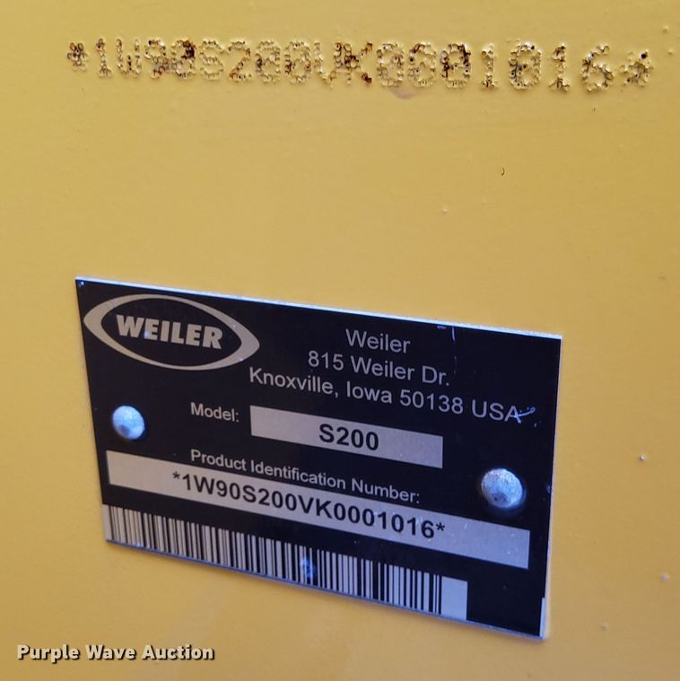 image for item DL7821 2019 Weiler S200 soil stabilizer / reclaimer