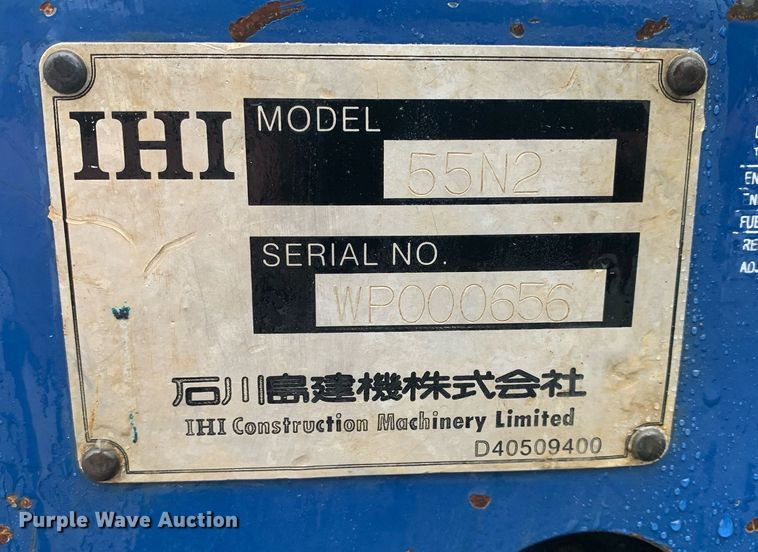 image for item DP8814 2005 IHI 55N2 mini excavator