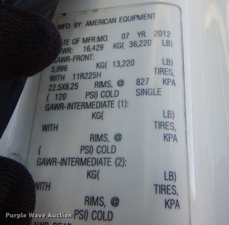 image for item DR5895 2012 International Workstar dump truck